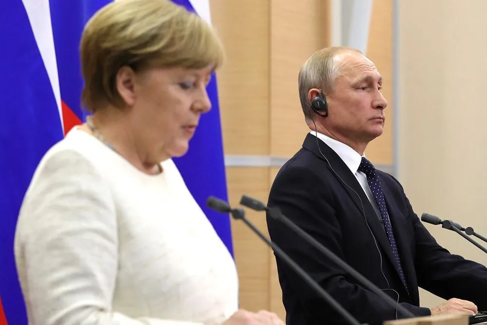 Путин Меркель 2018