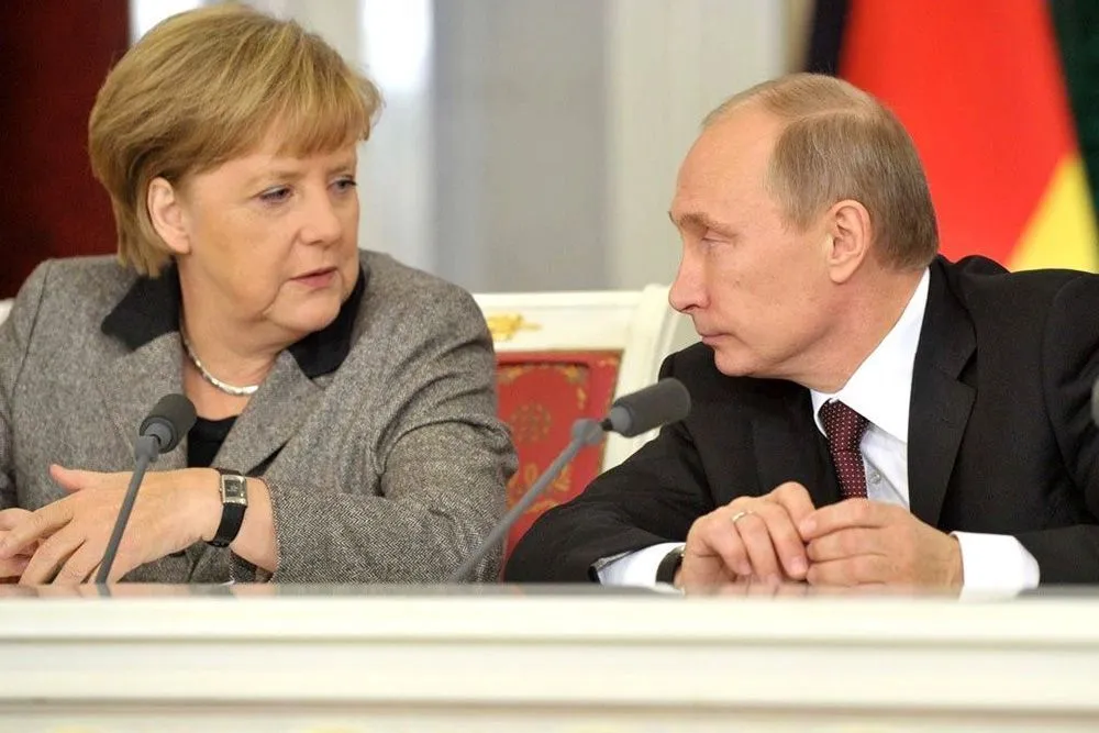 Путин Меркель 2012