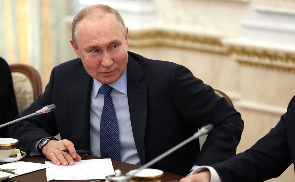 Президент РФ Владимир Путин на встрече с военкорами