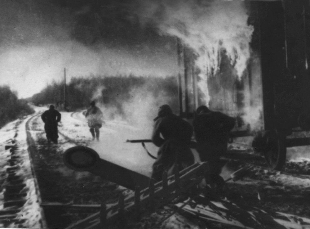 Великая Отечественная война, советские партизаны под Минском, 1943 год
