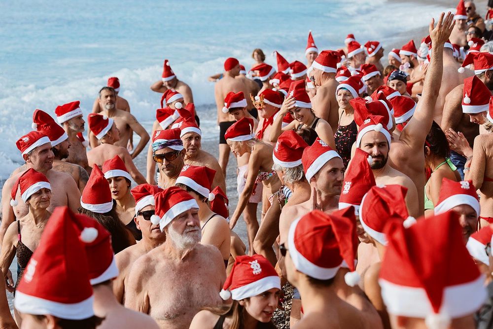 Traditional Christmas bath in South of France