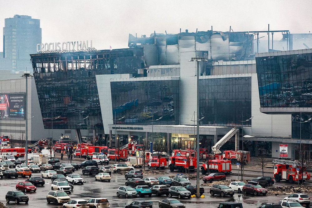 Moscow RegionТs Crocus City Hall in aftermath of fire