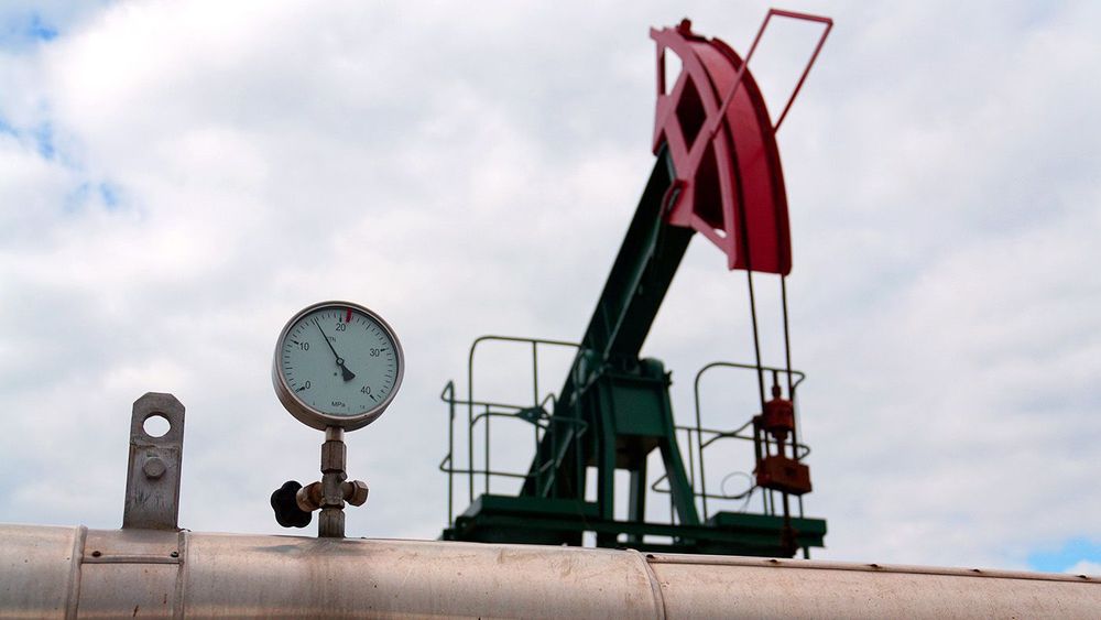 Pipes and caps for pipelines leading from oil and gas fields to storage tanks, energy self-sufficiency concept, global market forecast concept