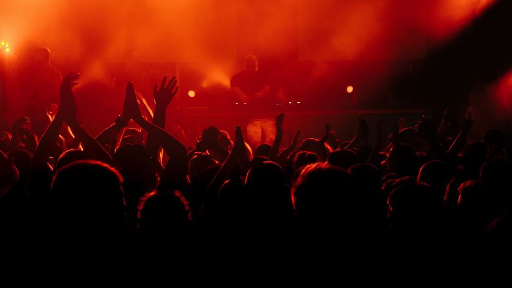 Crowd at concert - summer music festival
