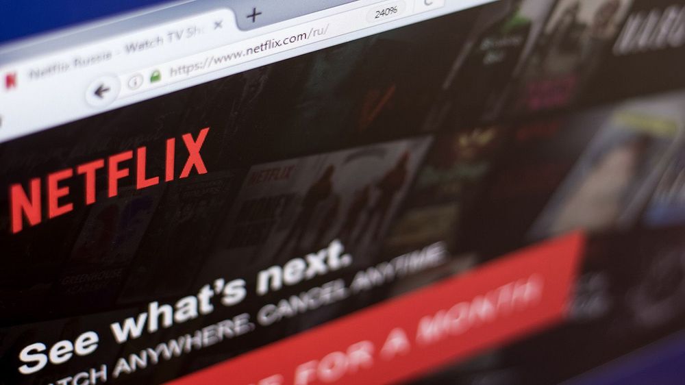 Ryazan, Russia - March 01, 2018 - Front page of Netflix website on the display of PC.