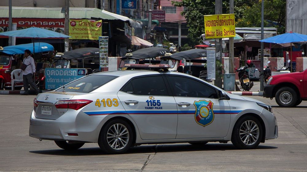 Police Car of Tourist Police.Toyota Corolla Altis.