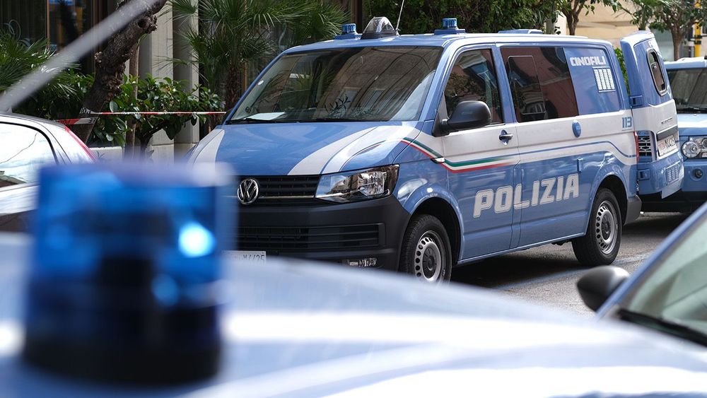Bari, Italy 19.02.2020 - Italian police on the street of Bari.