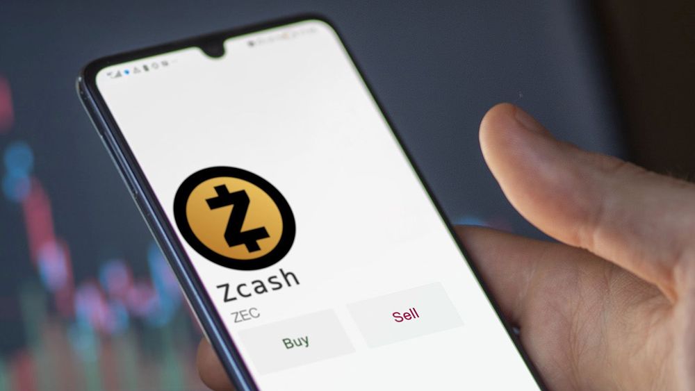 March 16 2023 London UK. An investor analyzing the Zcash coin t