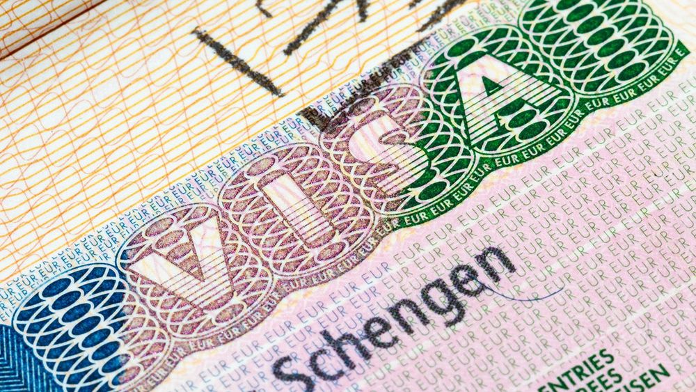 Schengen visa in the passport