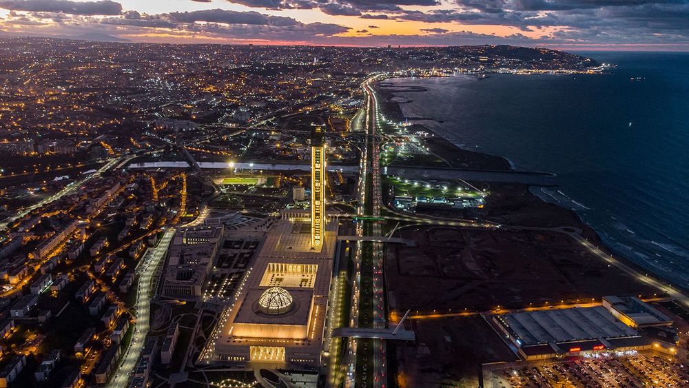 Sunset in Algiers.