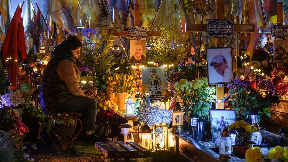 APTOPIX Russia Ukraine War All Saints' Day