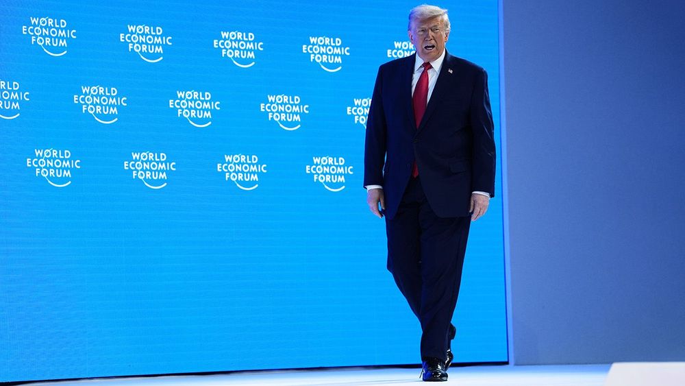 APTOPIX Switzerland Davos Trump