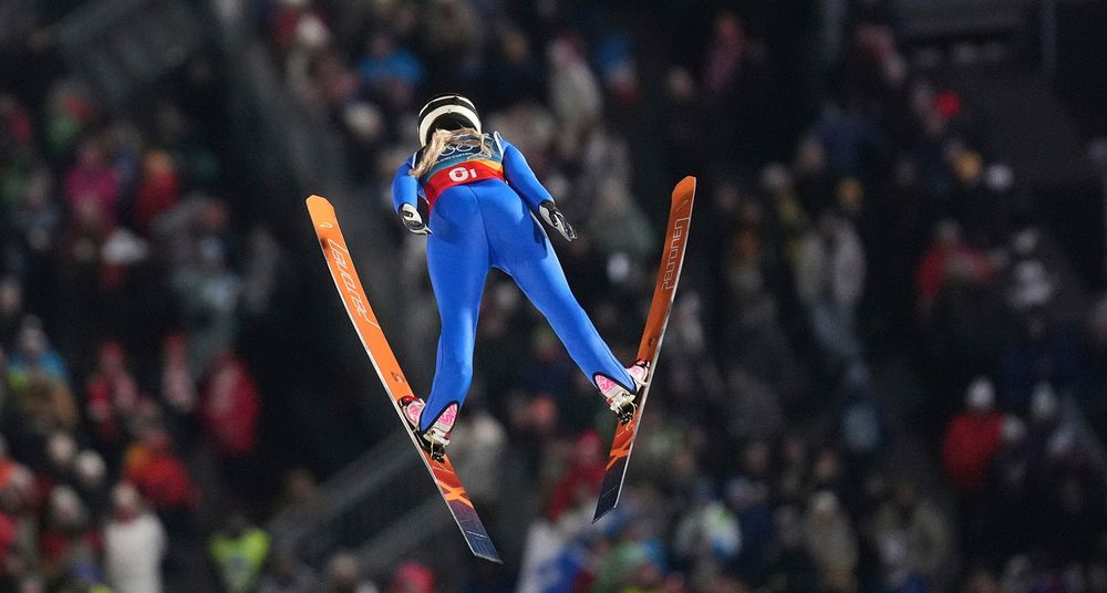 Milan Cortina Olympics Ski Jumping Drones