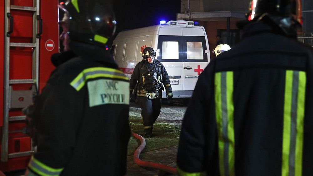Fire at care home in Moscow