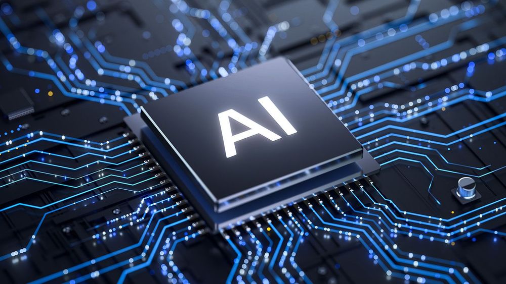 Artificial Intelligence AI Processor on Circuit Board