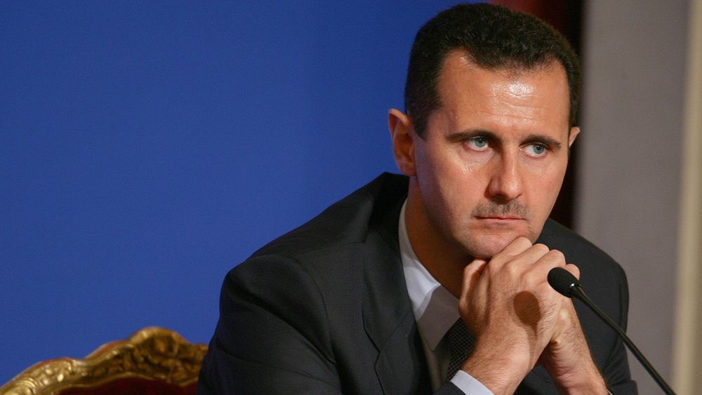 Lebanese President Michel Sleiman, Qatari Emir Hamad Bin Khalifa Al Thani, French President Nicolas Sarkozy And Syrian President Bashar Al-Assad Attend A Press Conference At The Elysee Palace On The Eve Of Paris, In Paris, France On July 12, 2008.