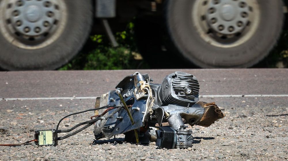 Damage from drone attack on Kherson Region