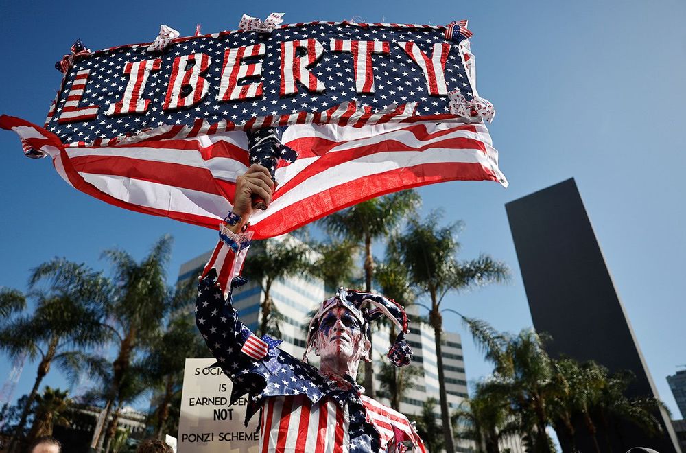 Day Of Action Protests Across The Country Criticize Trump And DOGE Policies