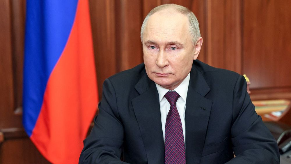 Russia's President Putin addresses voters to sum up presidential election