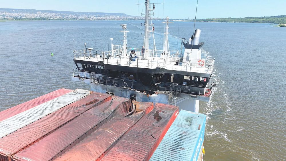 BULGARIA-Ship drone attack Black sea, Varna