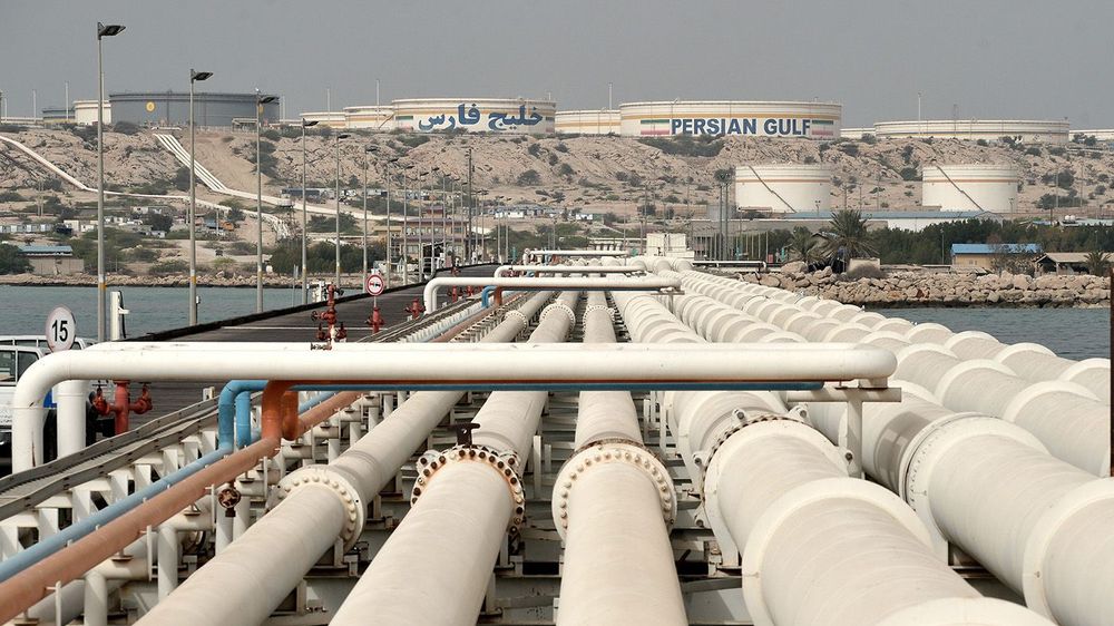Kharg Island Oil Terminal in Iran