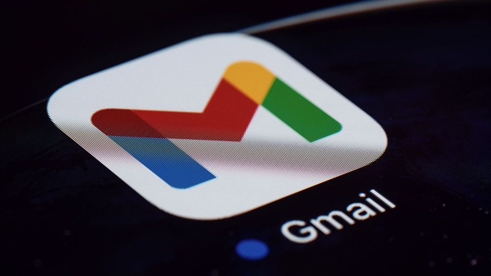 Gmail - application icon on iPad tablet - macro shot - close-up