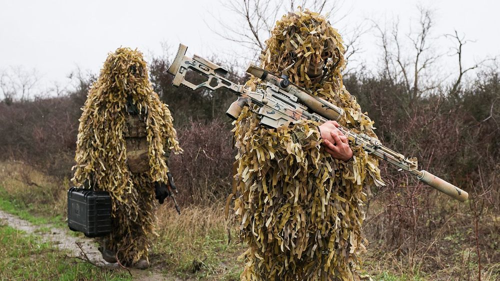 Sniper training with West Group of Forces in Lugansk People's Republic, Russia