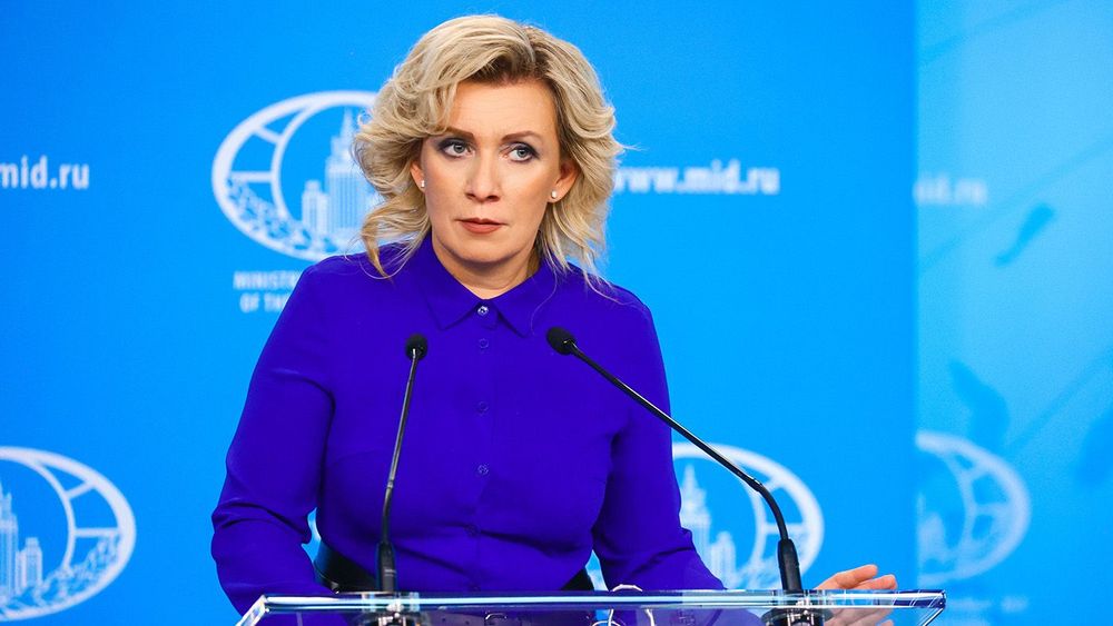 Russian Foreign Ministry Spokeswoman Maria Zakharova gives press briefing
