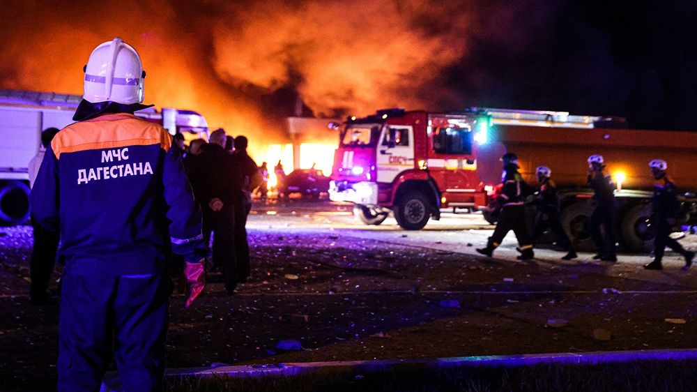 Blast damages filling station in Makhachkala