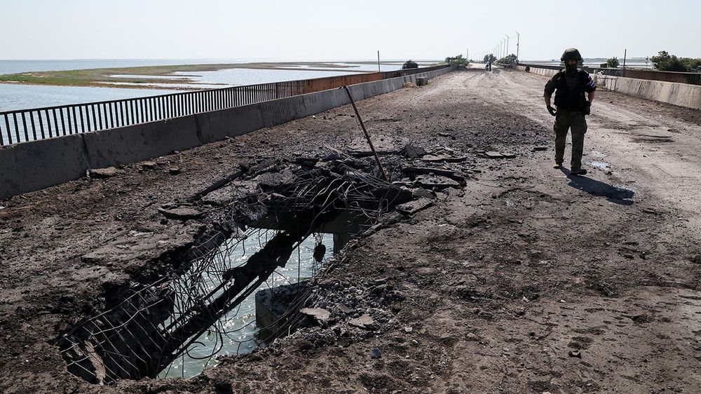 Ukraine hits bridge linking Russia's Kherson Region with Crimea