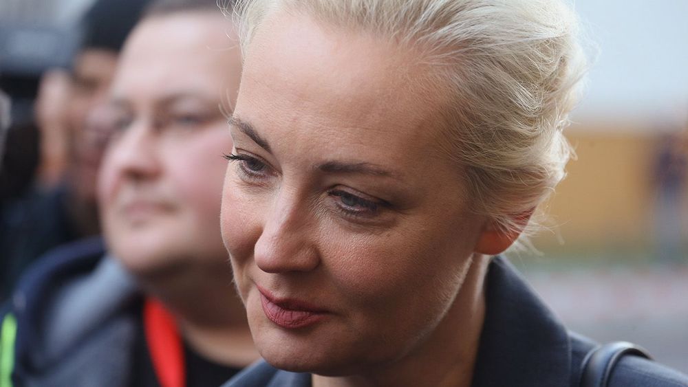Yulia Navalnaya, in line to vote in Russian Presidential ELection