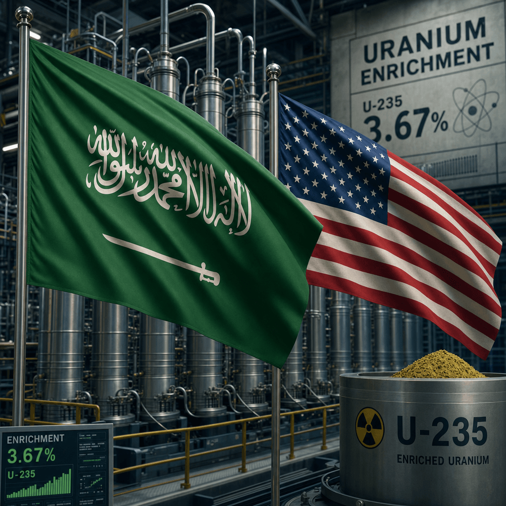 Уран, США, Саудовская Аравия
