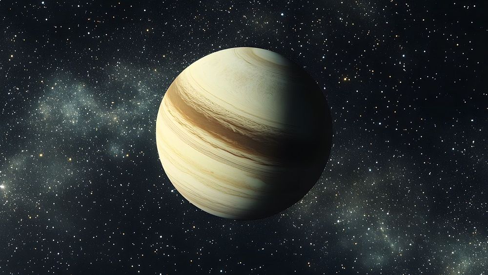 8. A rogue planet drifting in deep space, surrounded by faint, g