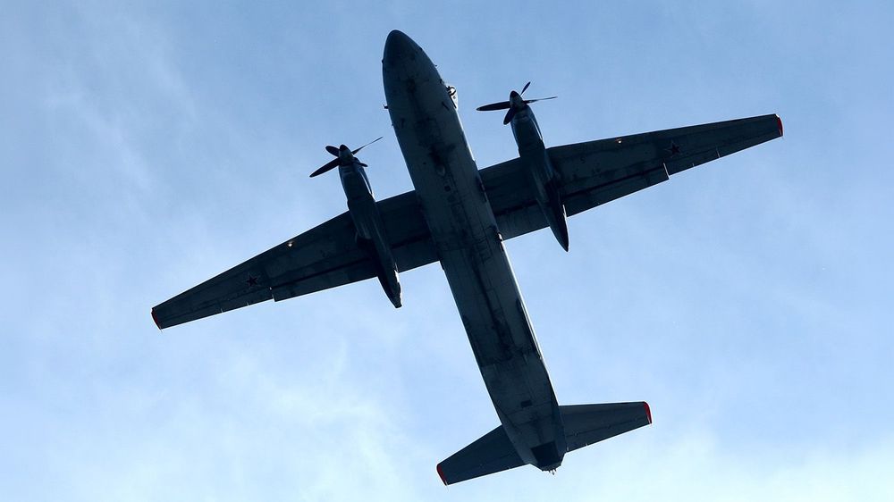 Victory Day air show rehearsal in Sevastopol, Russia