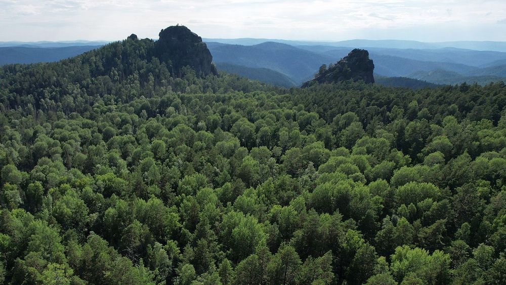 Krasnoyarsk Pillars national park in Siberia