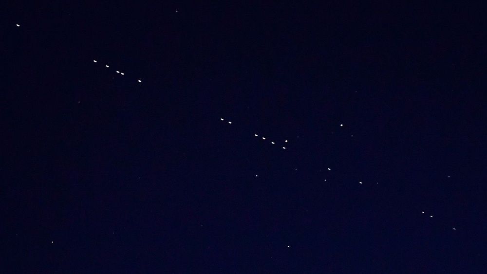 60 SpaceX's Starlink Internet satellites on Earth orbit