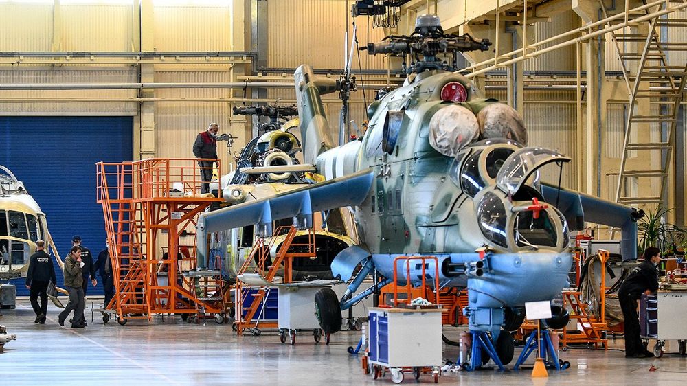 Производство вертолетов на заводе "Мотор Сич" в Запорожье
