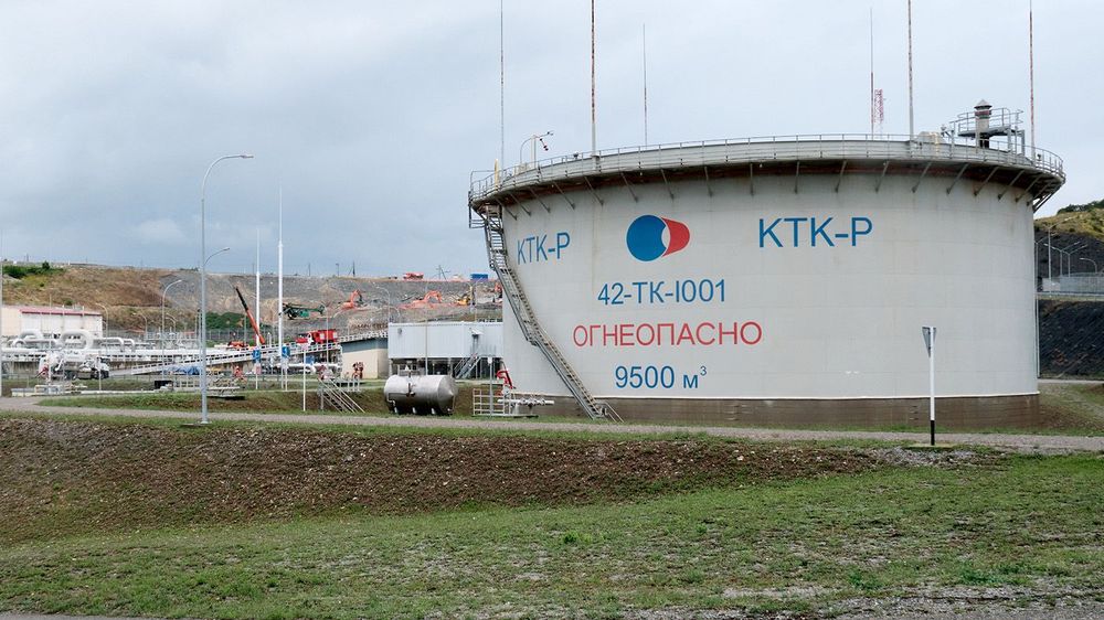 Caspian Pipeline Consortium marine terminal outside Novorossiysk, Russia