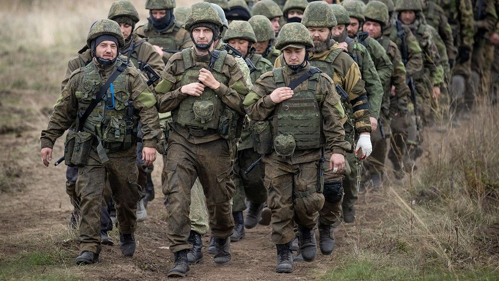 Mobilised Russian Army reservists undergo training in special military operation zone