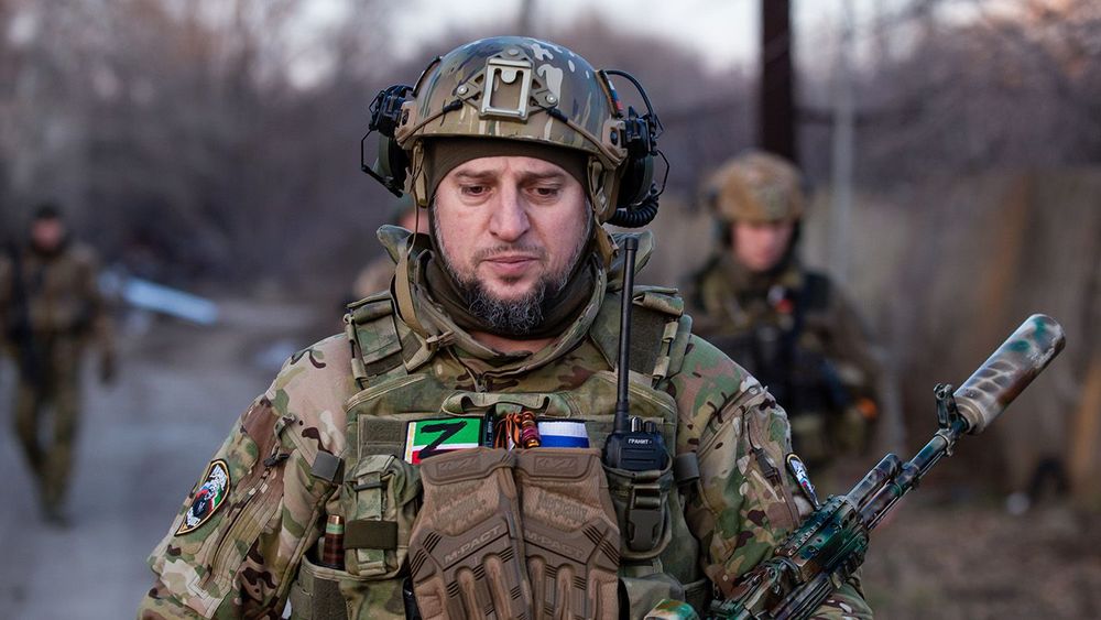 Commander of special forces unit Akhmat, Alaudinov, in special military operation zone