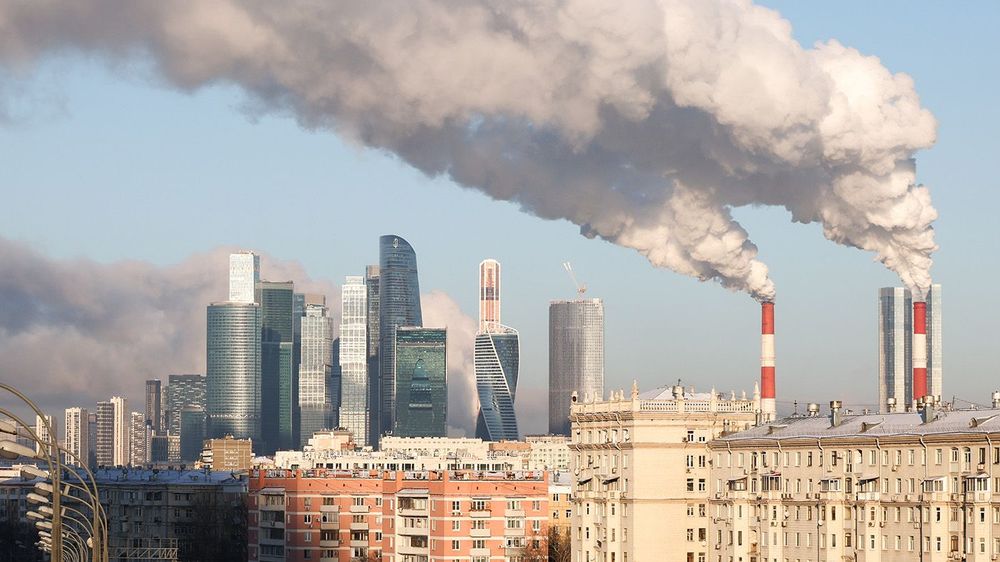 Frosty weather in Moscow