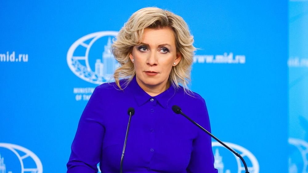 Russian Foreign Ministry Spokeswoman Maria Zakharova gives press briefing