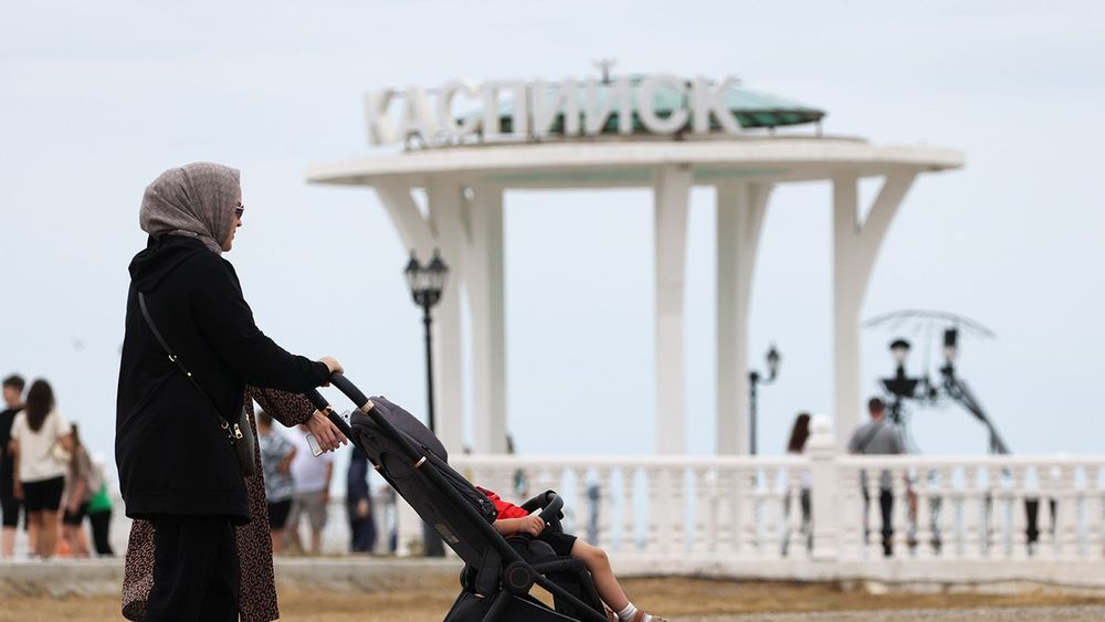 Summer in Kaspiysk, Russia's Republic of Dagestan