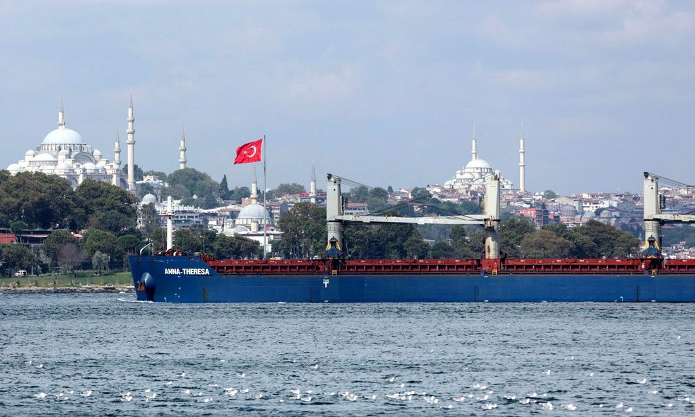 Bulk carrier Anna-Theresa passes through Bosphorus after leaving Ukrainian port
