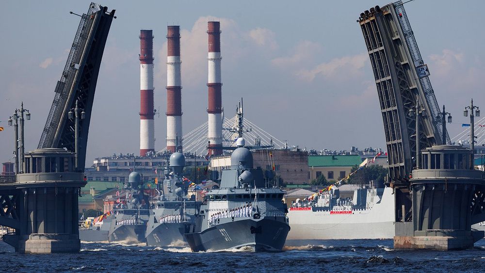 Main Naval Parade in St Petersburg