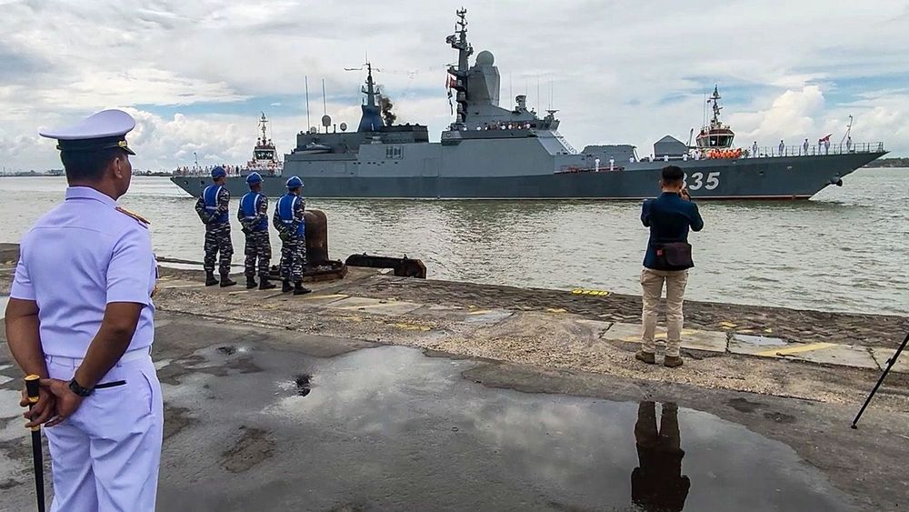 Russian Pacific Fleet ships in Surabaya, Indonesia