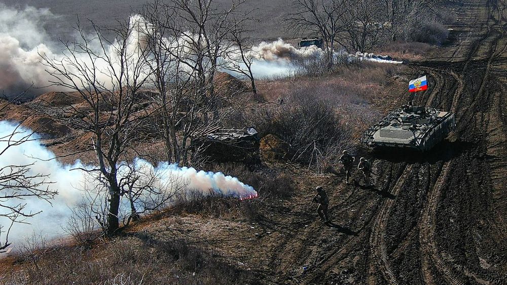 Assault teams training in Donetsk People's Republic, Russia