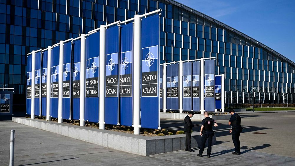 NATO Chief And Ukrainian Foreign Minister Deliver Joint Statement In Brussels