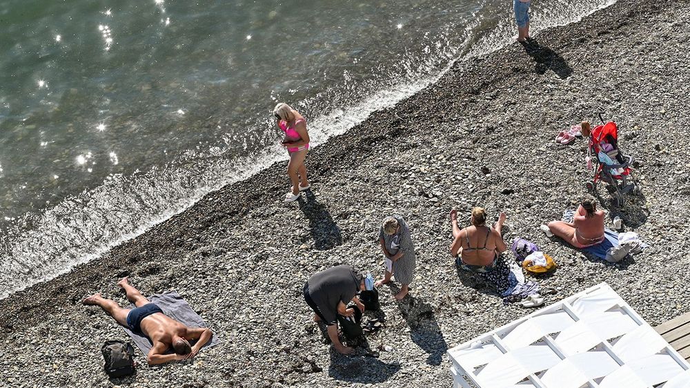 Anapa beaches in southern Russia
