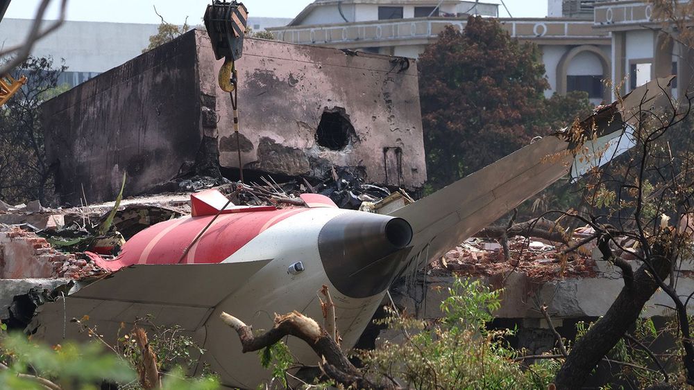 Aftermath Of The Air India Aircraft Crash During Take-Off In Ahmedabad